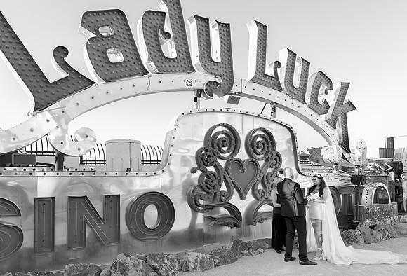 Neon Museum Wedding Photography | Las Vegas Boneyard Weddings