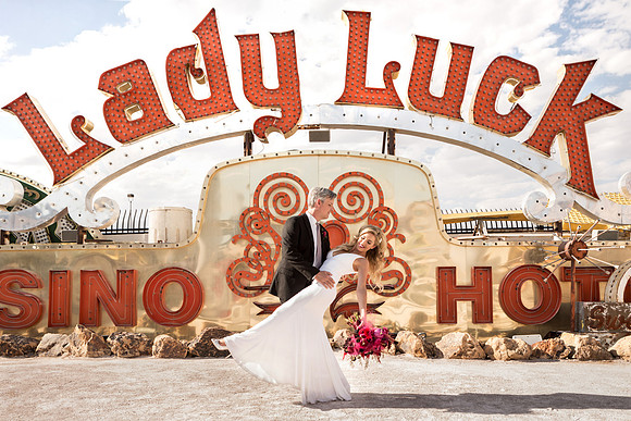 Neon Museum Wedding Photography | Las Vegas Boneyard Weddings