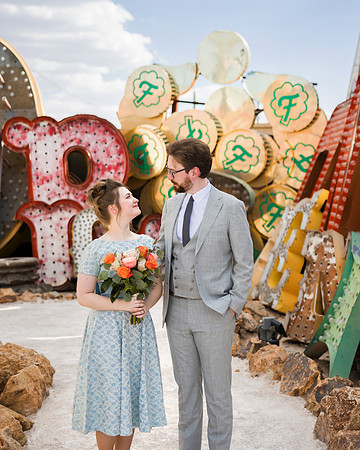 Neon Museum Wedding Photography | Las Vegas Boneyard Weddings
