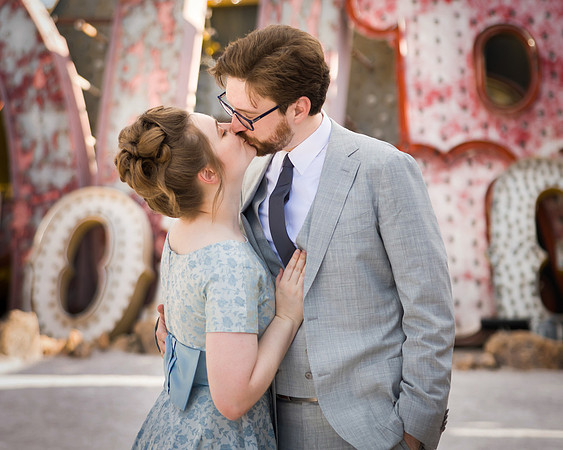Neon Museum Wedding Photography | Las Vegas Boneyard Weddings