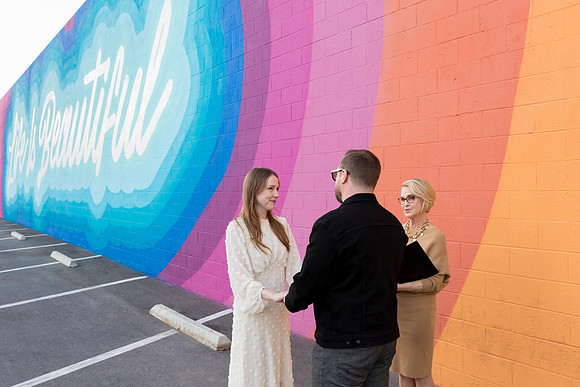 Fremont East Mural Wedding, Elopement & Vow Renewal | Downtown Las Vegas