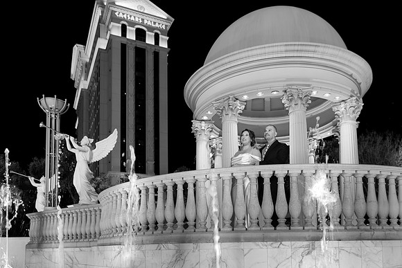 Caesars Palace Gazebo Wedding, Elopement & Vow Renewal | Las Vegas Strip
