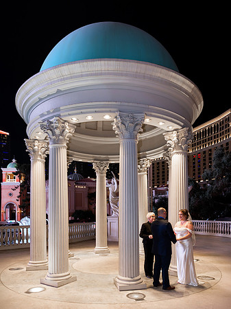 Caesars Palace Gazebo Wedding, Elopement & Vow Renewal | Las Vegas Strip