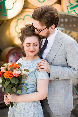 Neon Museum Wedding Photography | Las Vegas Boneyard Weddings