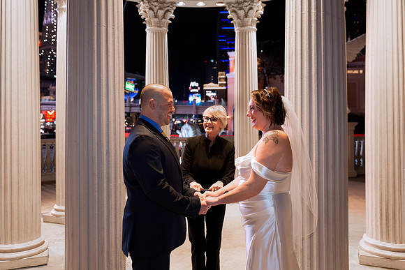 Caesars Palace Gazebo Wedding, Elopement & Vow Renewal | Las Vegas Strip