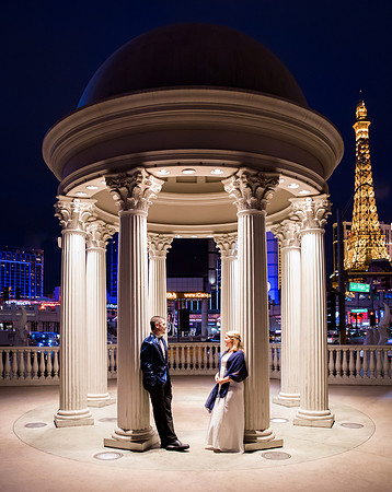 Caesars Palace Gazebo Wedding, Elopement & Vow Renewal | Las Vegas Strip